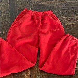 Kids Red Sweatpants